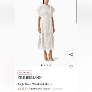 Slight draw waist midi dress